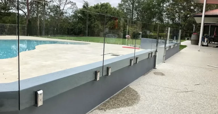 frameless glass pool fencing brisbane installation