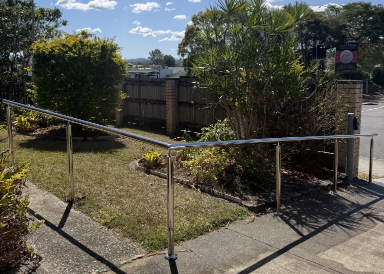 Stainless Steel Handrails for Outdoor Stairs and Front Paths
