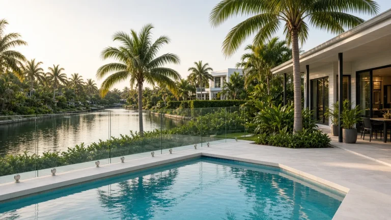 Semi-frameless glass pool fencing Brisbane